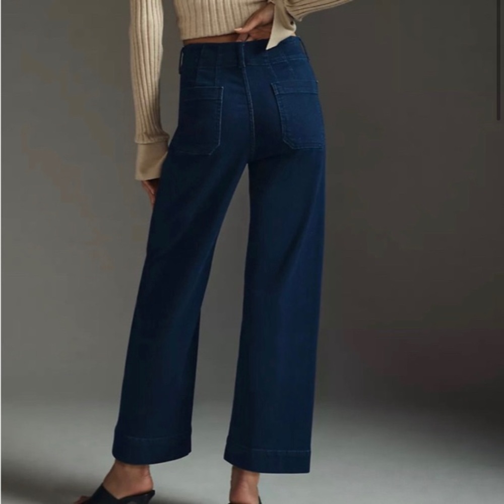 Maeve Dark Blue Flare Jeans - Picture 2 of 8